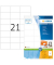 Etiketten Premium 8634, weiß 70x42,3mm, rechteckig, 