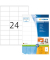 Etiketten Premium 8638, weiß 70x36mm, rechteckig, 