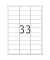 Etiketten Special 8837, weiß 63,5x25,4mm, rechteckig, 