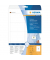 Namensschilder 90x60mm perfor. A4 weiss 200Et 25Bl 8Et Bl LaserCopy