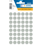 Etikett 12mm Farbpunkt grau 240Et 1Pack