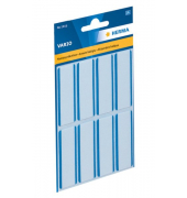 Etikett 54x19mm Namen blauer Rand Beschriftb.Acetatseide 16Et 1Pack