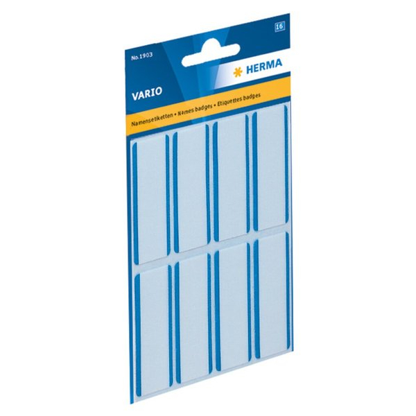 4008705702775 - Etikett 54x19mm Namen blauer Rand BeschriftbAcetatseide 16Et 1Pack 4008705702775 HERMA 1903 10 Stück 4008705702775 - Etikett 54x19mm Namen blauer Rand BeschriftbAcetatseide 16Et 1Pack 4008705702775 HERMA 1903 10 Stück