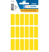 Etikett 12x34mm Vielzweck gelb 90Et 1Pack