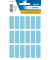 Etikett 12x34mm Vielzweck blau 90Et 1Pack