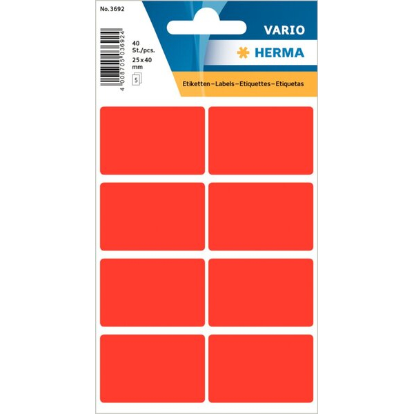 4008705706018 - HERMA Mehrzwecketiketten 3692 haftend Gelb 25 x 4 cm 5 Blatt à 8 Etiketten 4008705706018 - HERMA Mehrzwecketiketten 3692 haftend Gelb 25 x 4 cm 5 Blatt à 8 Etiketten