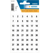 Zahlen 12mm 1-240 Papier ws sw 5Bl 1Pack