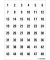 Zahlen 12mm 1-240 Papier ws sw 5Bl 1Pack