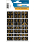 Buchstaben 13x13mm A-Z sw go gepr. Folie 2Bl 1Pack