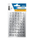 Zahlen 13x12mm 1-100 Silberfol sw 4Bl 1Pack