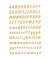 Buchstaben 8mm A-Z wetterfest gold Folie transparent gold 2Bl 1Pack