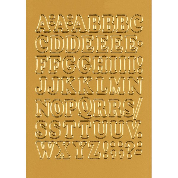 4008705710688 - Buchstaben 12mm A-Z gold Prismaticfolie 1Bl 1Pack 4008705710688 HERMA 4183 10 Stück