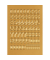 Zahlen 12mm 0-9 gold Prismaticfolie 1Bl 1Pack