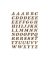 Buchstaben 8mm A-Z gold glitzernd Prismaticfolie 1Bl 1Pack