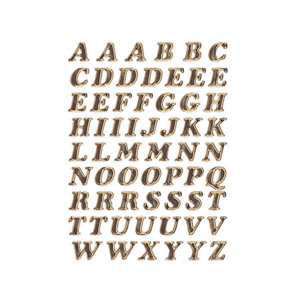 4008705710787 - Buchstaben 8mm A-Z gold glitzernd Prismaticfolie 1Bl 1Pack 4008705710787 HERMA 4192 10 Stück
