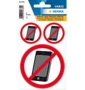 Hinweisetikett Vario wetterfest Kein Handy 1