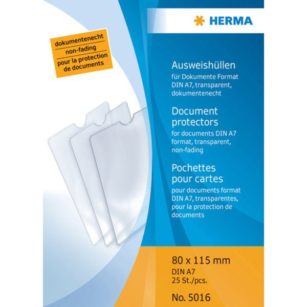 4008705789769 - HERMA Ausweishüllen Transparent PP (Polypropylen) 115 x 8 cm 25 Stück 4008705789769 - HERMA Ausweishüllen Transparent PP (Polypropylen) 115 x 8 cm 25 Stück