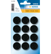 Filzgleiter schwarz 22 mm 12 St 1Pack