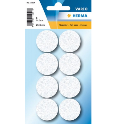 Filzgleiter weiss 28 mm 8 St 1Pack