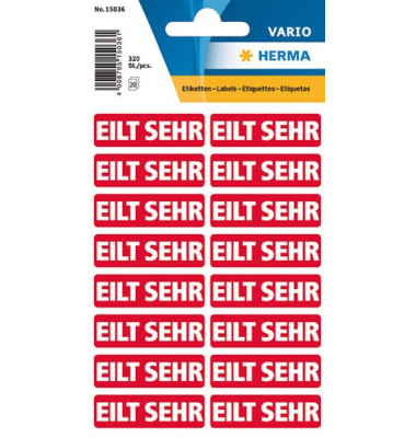Textetiketten Eilt sehr
