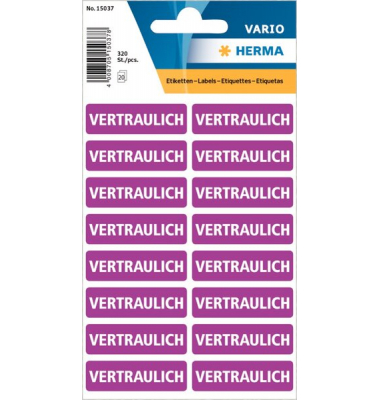 Textetiketten Vertraulich