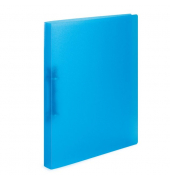 Ringbuch ohne 19165, A4 2 Ringe 25mm Ring-Ø Polypropylen hellblau-transparent