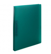 Ringbuch 19168, A4 2 Ringe 25mm Ring-&Oslash; Polypropylen (PP) dunkelgr&uuml;n-transparent