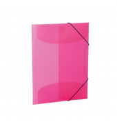 Sammelmappe A3 pink PP transluzent