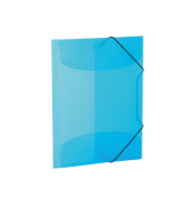Sammelmappe Transluzent -Designserie 19518, A3 hellblau transluzent, 0,4cm - 2cm F&uuml;llh&ouml;he, Polypropylen (PP)