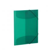 Sammelmappe Transluzent -Designserie 19521, A3 dunkelgr&uuml;n transluzent, 0,4cm - 2cm F&uuml;llh&ouml;he, Polypropylen (PP)