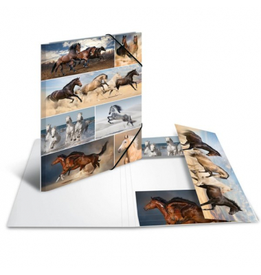 Sammelmappe A3 Pferde Material Karton