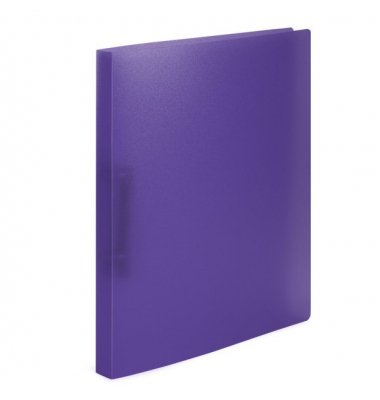 Ringbuch 19183, A4 2 Ringe 25mm Ring-Ø PP violett-transparent