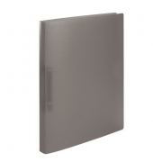 Ringbuch ohne 19184, A4 2 Ringe 25mm Ring-Ø Polypropylen grau-transparent