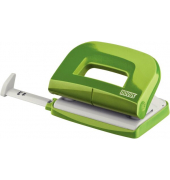 Locher E 210 fresh, bis 10 Blatt fresh grüngrau, Anschlagschiene