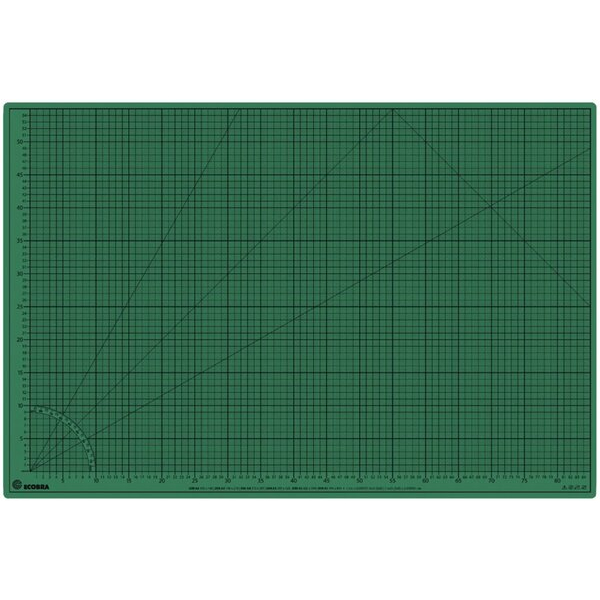 4011123214805 - Schneidematte 90x60cm grünschwarz 5-lagig bedruckt mit 10-und 50mm 4011123214805 709060