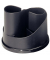 Schreibtisch-Butler Taichi, schwarz 6 Fächer, um 360° drehbar, Ø 130mm