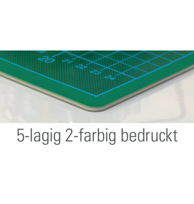 Ecobra Schneidematte A4 Twin-Cutting-Mat grün/schwarz