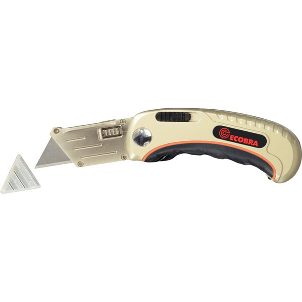 4011123605108 - Proficutter Profi-Klappmesser 18mm Haken-  und Trapezklinge 4011123605108 Ecobra