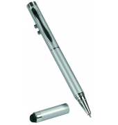 Laserpointer 4 in 1, Touch-Pen Reichweite ca.100m, Silber # 780840
