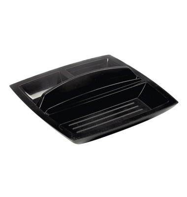 Schreibtisch-Butler Ares, schwarz 5 Fächer, inkl. schmales Fach für