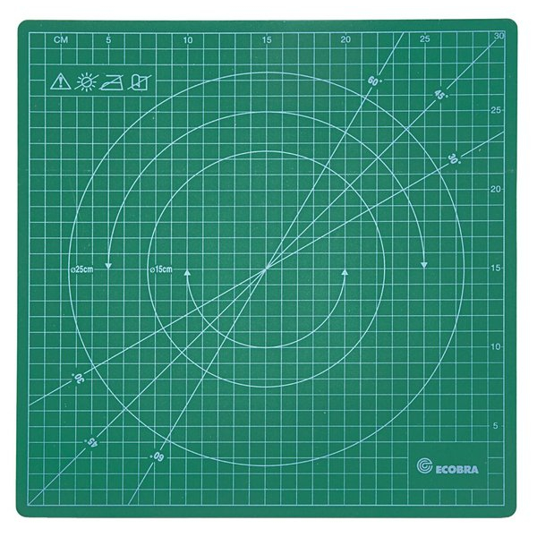 4011123663504 - Rotierende Schneidematte 315x315cm grün 6-lagig Skalierung 30 x 30 cm 4011123663504 733150