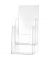 Tischprospekthalter f.2x1/3 A4 glasklar 270x115x125 Acryl