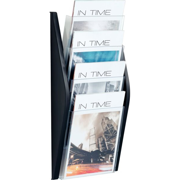 4012086010466 - Innovative Büroprodukte Gmbh - Prospekthalter H540xB280xT80mm din A4 hoch schwarz
