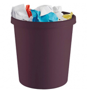 Papierkorb the green german H6405825, 18 Liter, rund, bordeaux Papierkorb the green german H6405825, 18 Liter, rund, bordeaux