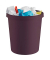 Papierkorb the green german H6405825, 18 Liter, rund, bordeaux