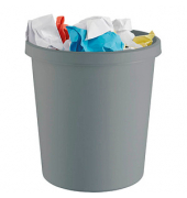the green german Papierkorb 18,0 l grau