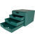 Schubladenbox the green chameleon  grün DIN A4 mit 4 Schubladen