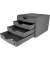 Schubladenbox the green chameleon  grau DIN A4 mit 4 Schubladen