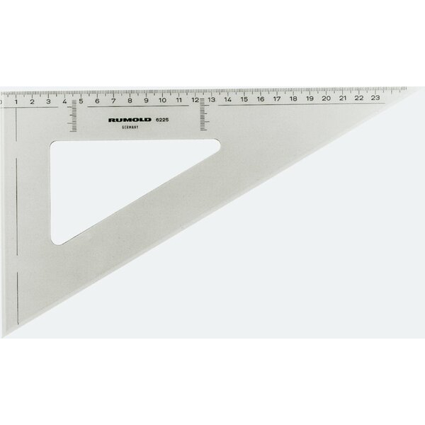 4012108023207 - Zeichendreieck 60 Grad 25cm Kathete leicht getönt 4012108023207 Rumold