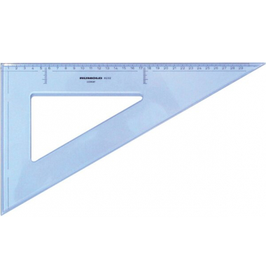 Rumold Zeichendreieck 60°, 32 cm, mm-Teilung, hochwertiger Kunststoff,